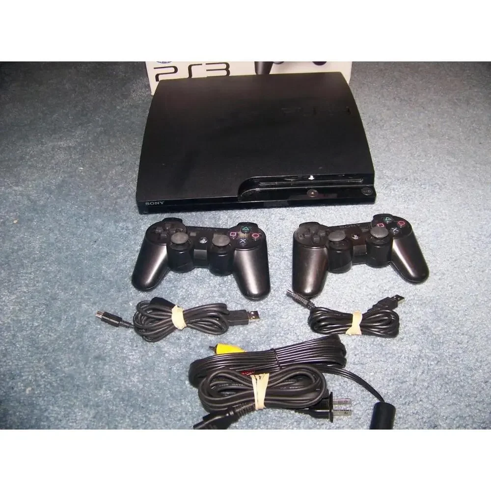 Sony PlayStation 3 PS3 Slim CECH-2001A 120GB Console Complete In Box
